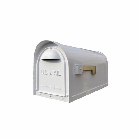 SPECIAL LITE PRODUCTS Titan Steel Curbside Mailbox, White SCH-1016-S-WH